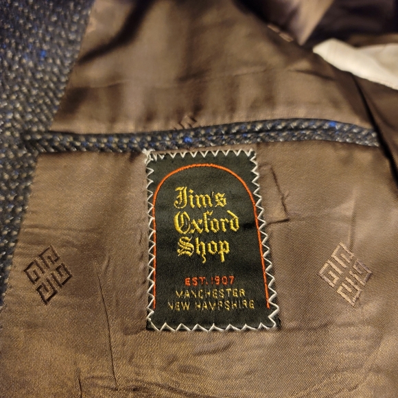 Givenchy blazer wool tweed mens 40R vintage fully lined preppy debonair jacket - Picture 6 of 12